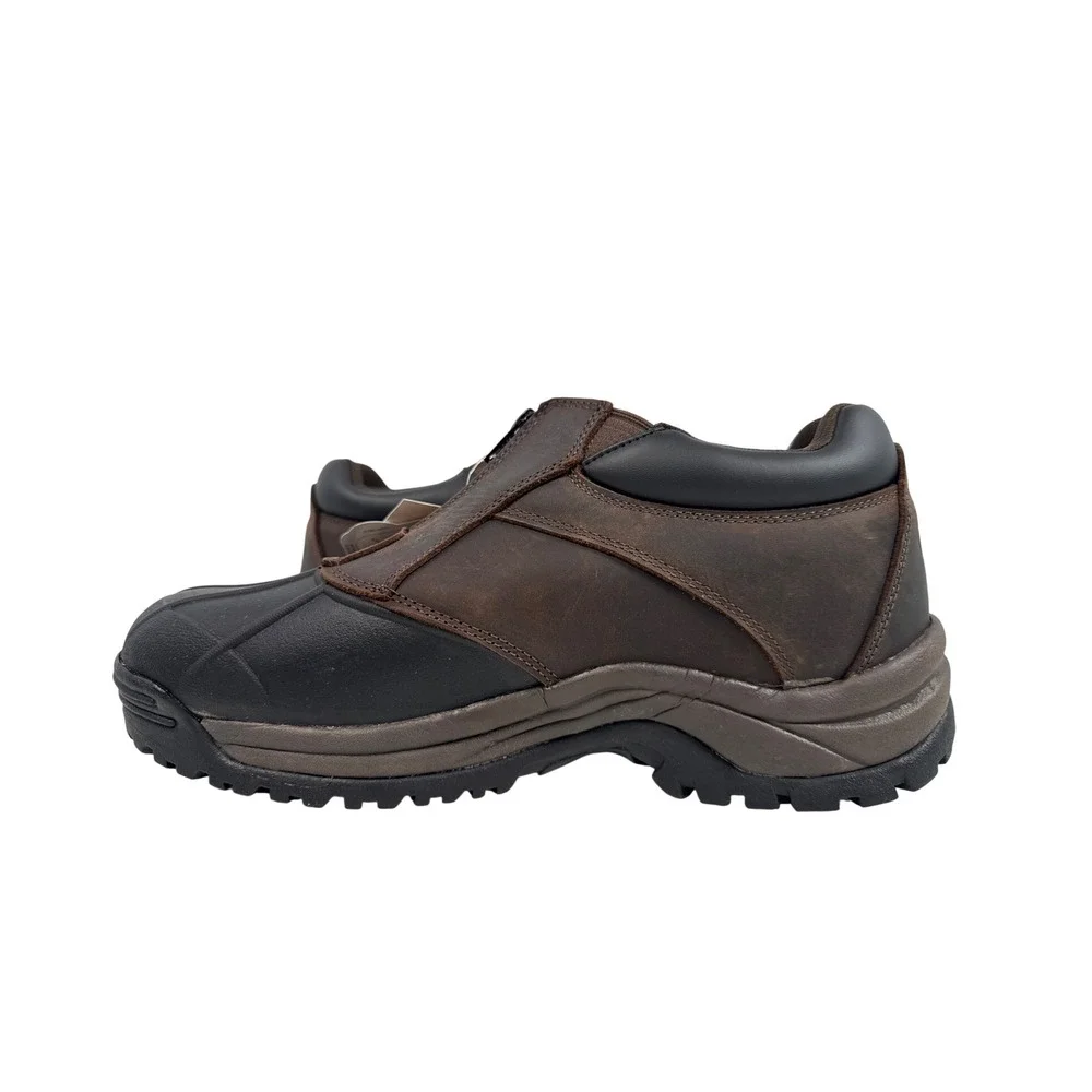 Propet Blizzard Snow Shoes Mens 11 D Waterproof Brown Leather Insulated Zipper